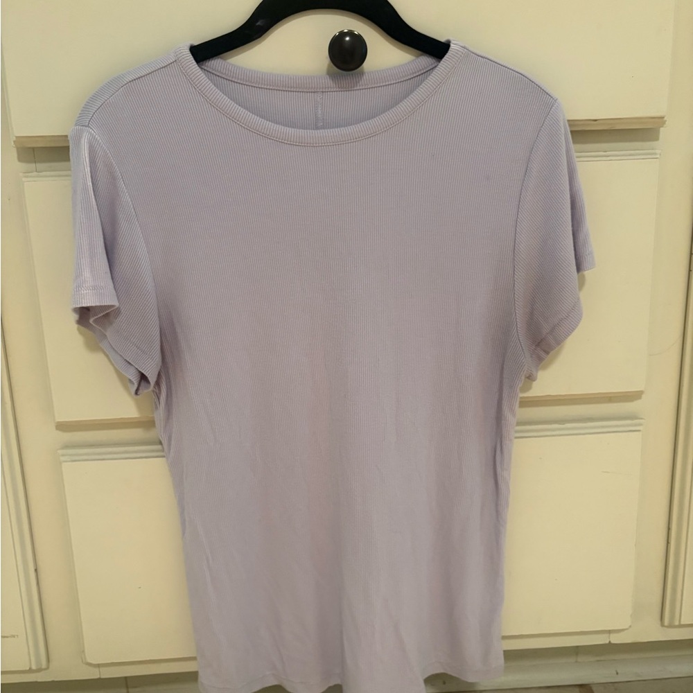 Nuuds Short Sleeve Slinky Rib - Lilac